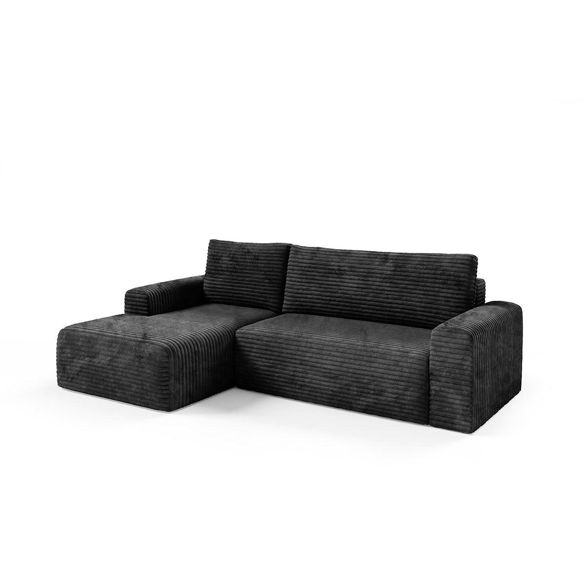 Petits-meubles Ecksofa Schwarz 268x163 cm
