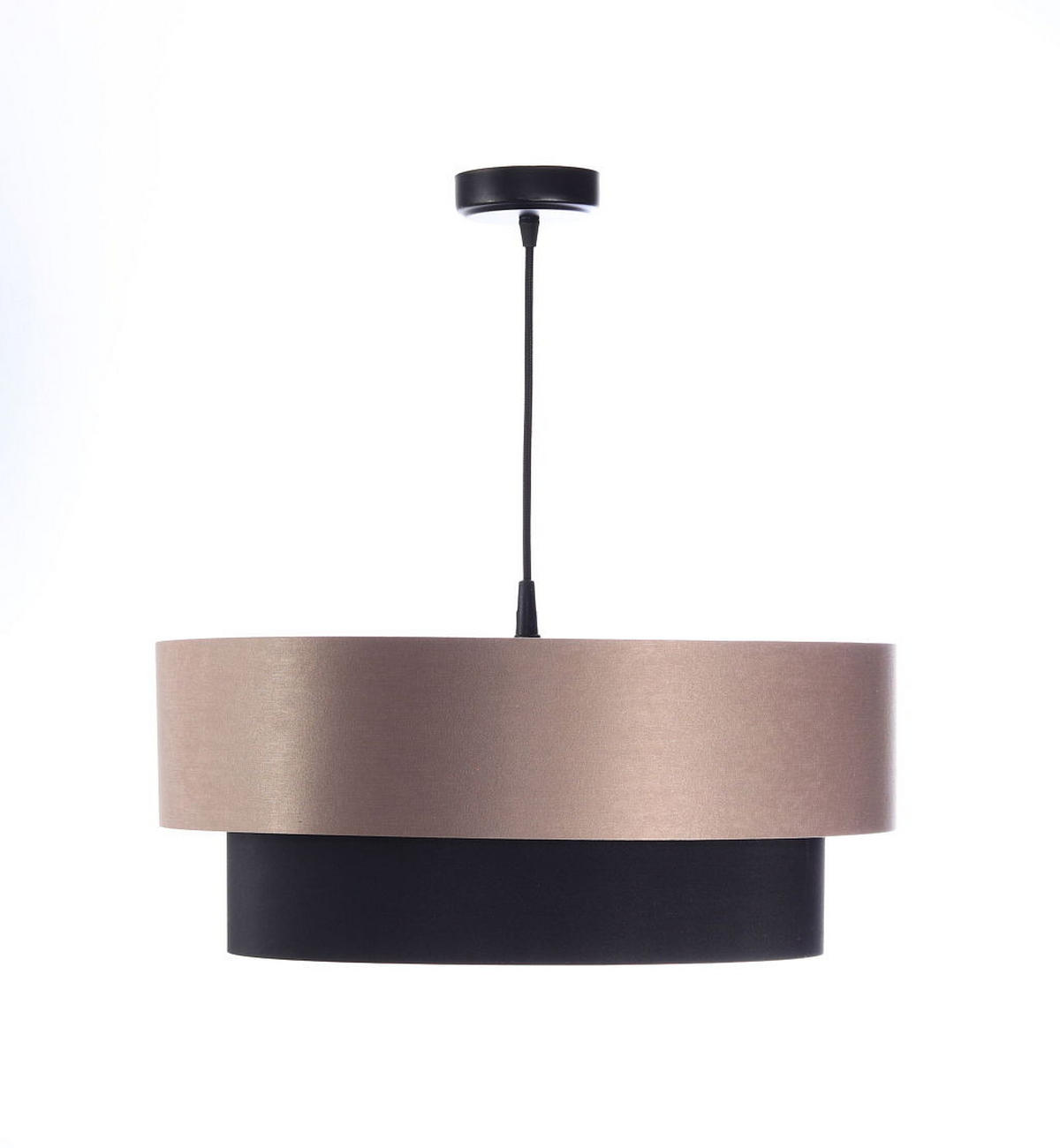 HÄNGELEUCHTE Schwarz 60/20 cm - Beige/Schwarz, Kunststoff (60/1/20cm) - ONZENO