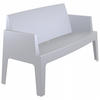 BANK grau 60x80x139cm - Grau, Kunststoff (60/80/139cm) - AlterEgo