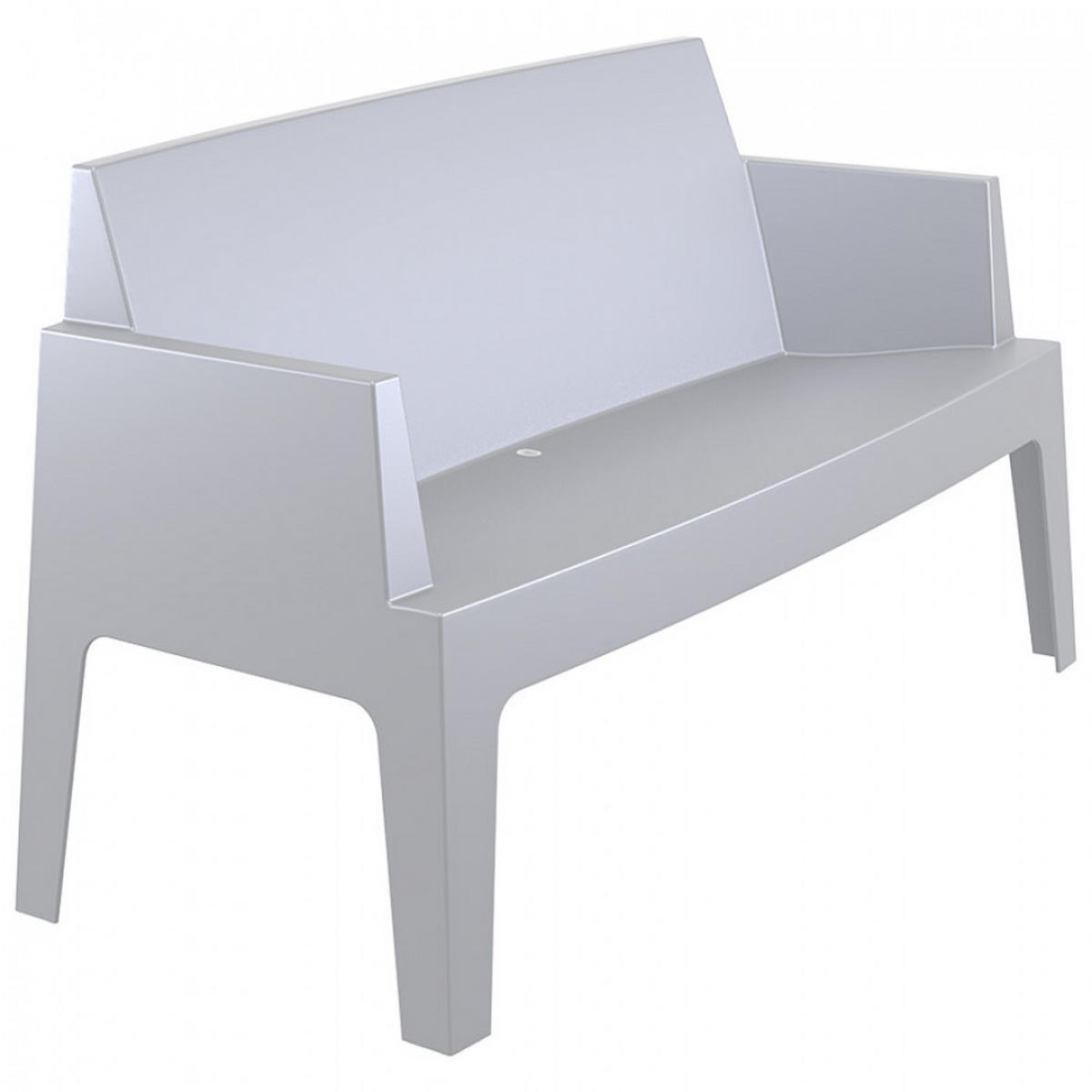 BANK grau 60x80x139cm - Grau, Kunststoff (60/80/139cm) - AlterEgo