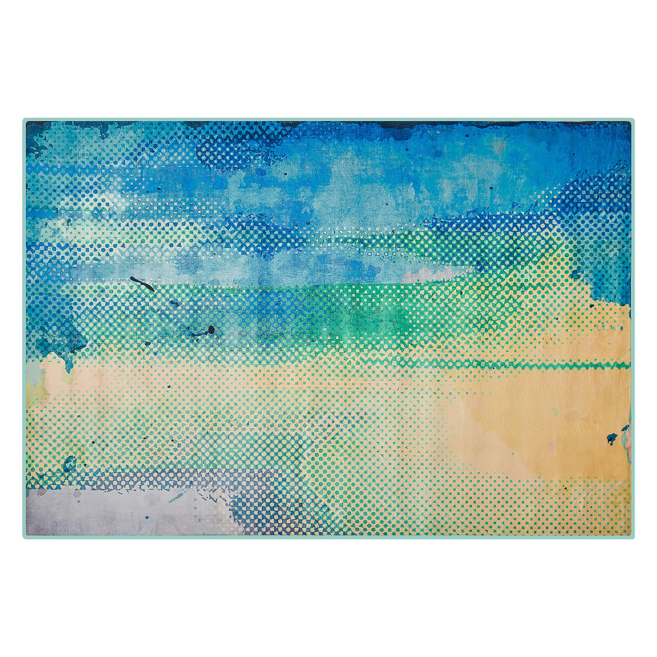 KURZFLOR-TEPPICH Susuz 230/160 cm - Multicolor, Kunststoff (160/230cm) - Beliani
