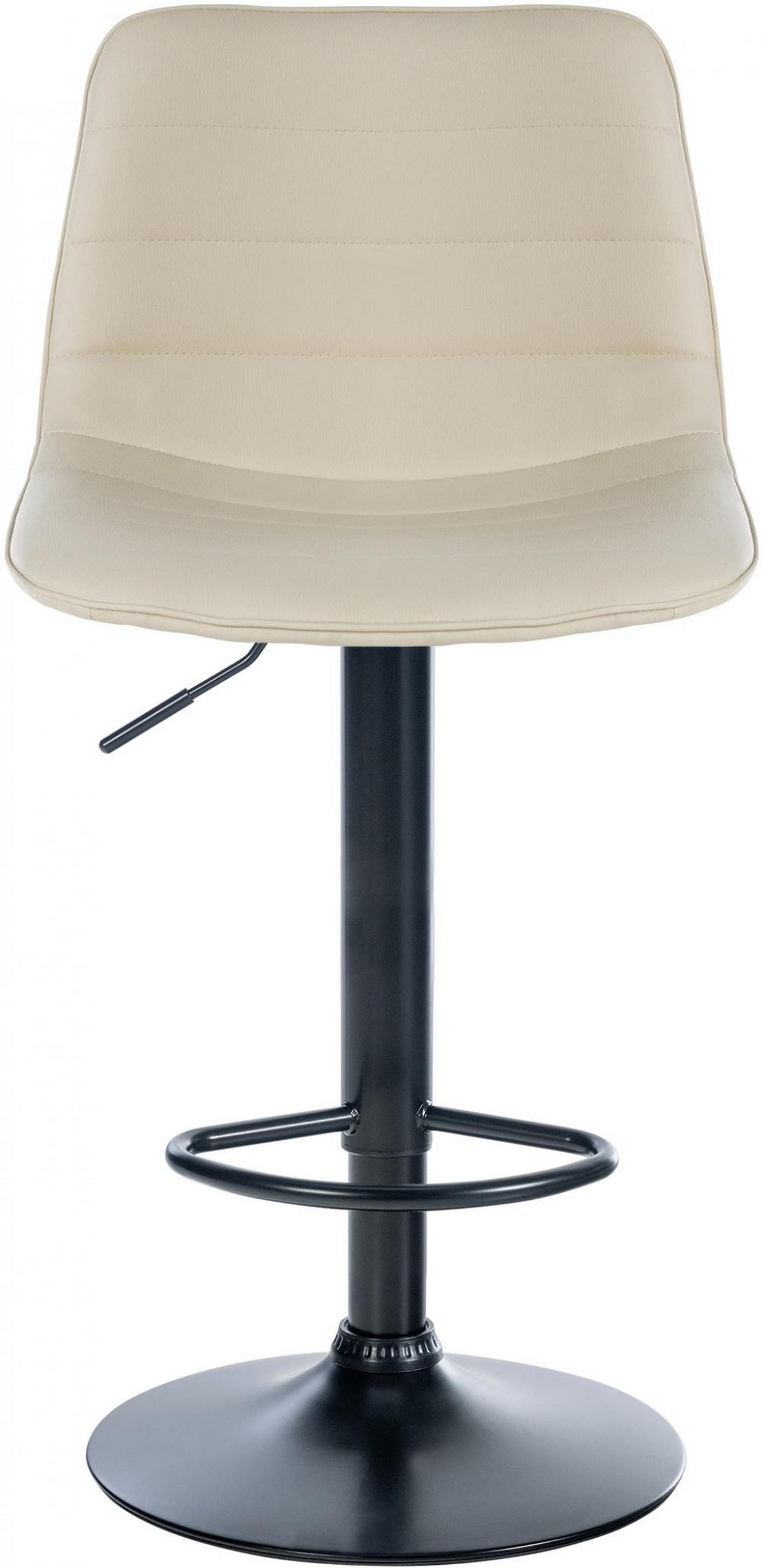 BARHOCKER 2er Set Lederlook creme - Creme, Textil/Metall (45/89/46cm) - CLP