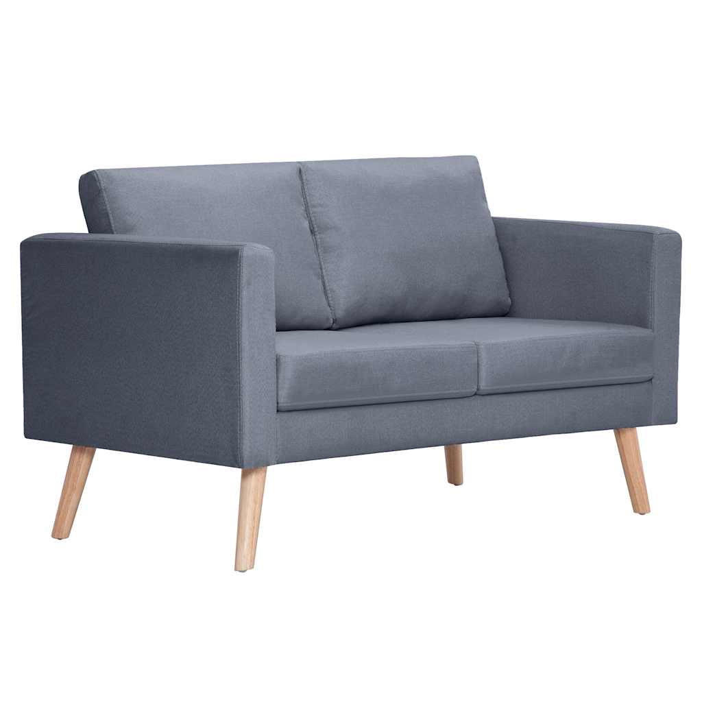 2-SITZER-SOFA Frankenberg - Dunkelgrau, Holz (116/73/70cm) - Nettlife