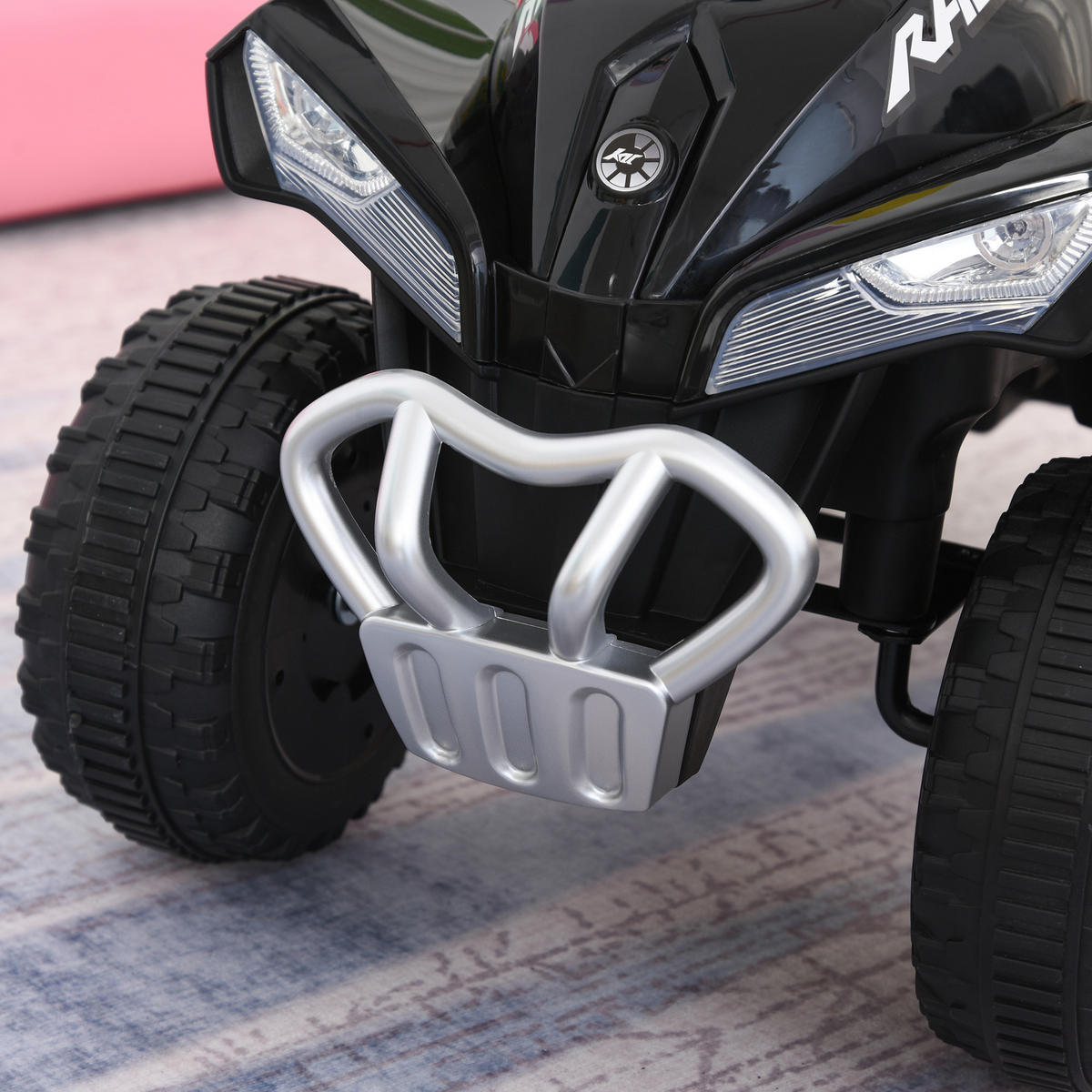 KINDERQUAD DE-16952 LED-Licht & Sound Schwarz - Schwarz, Kunststoff (67/38/44cm) - ComfortXL
