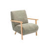 SESSEL - Stoff & Holz - Grün - JULOMO - Grün, Textil (82/81/70cm) - Vente-Unique