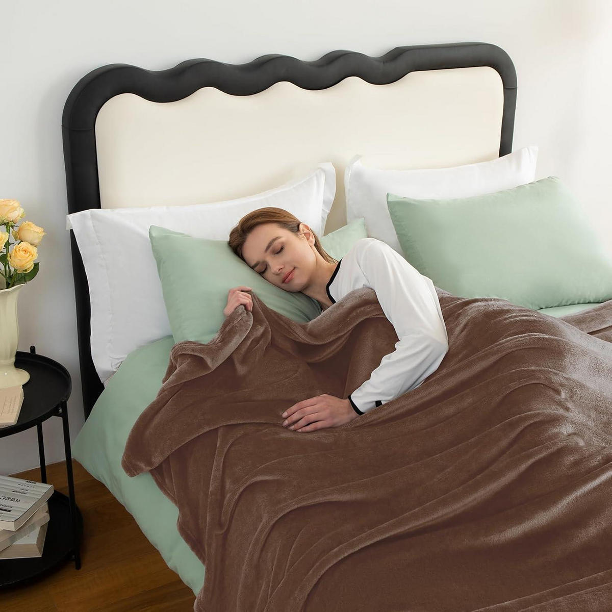 KUSCHELDECKE Flanell Braun 150 x 200 cm - Braun, Textil (150/200cm)