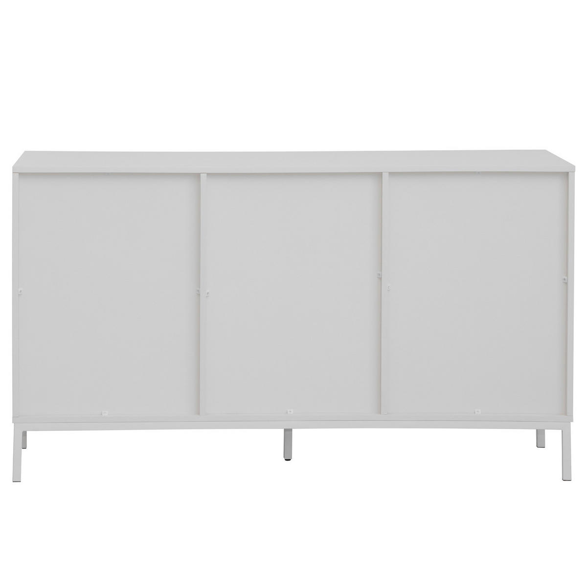 SIDEBOARD - Hellgrau - Hellgrau/Grau, Holzwerkstoff/Metall (140/80/40cm) - home24