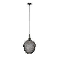 HÄNGELAMPE Lena - Schwarz - 37/37/155 cm - Schwarz, Metall (37/37/155cm)