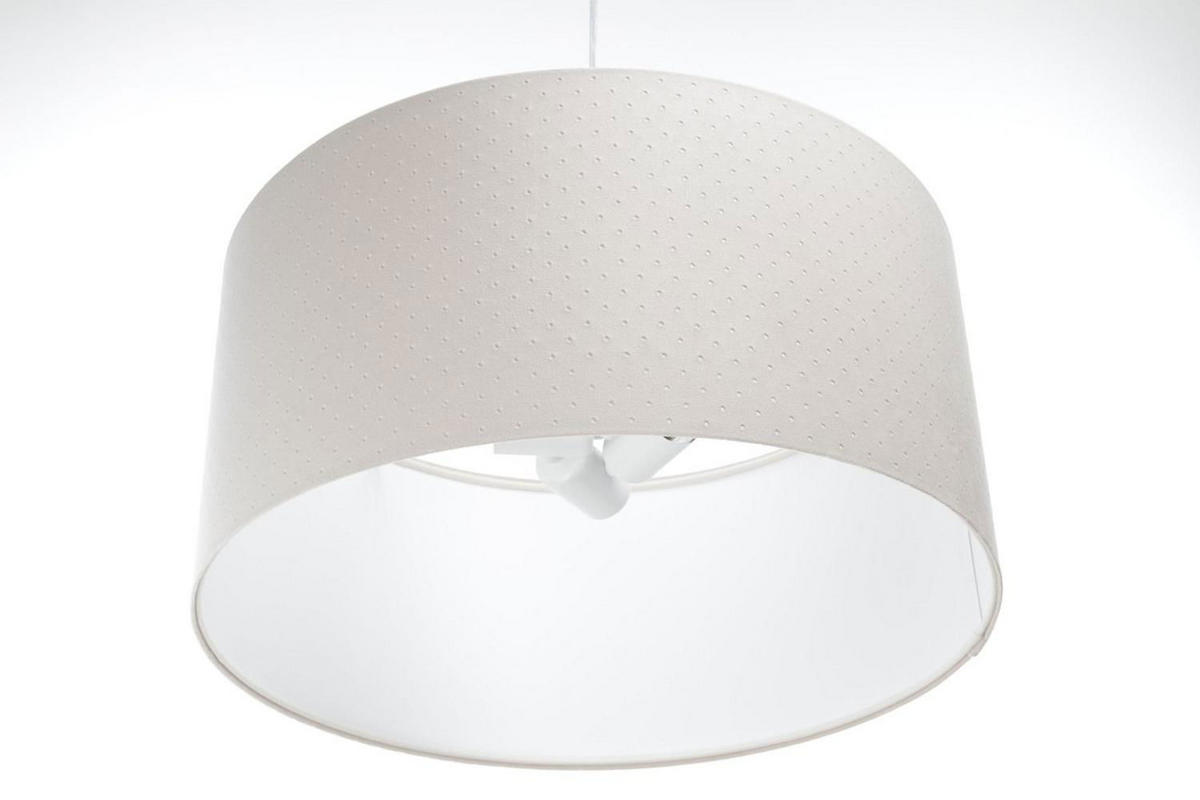 HÄNGELEUCHTE Weiß 60/30 cm - Beige/Weiß, Kunststoff (60/1.1/30cm) - ONZENO