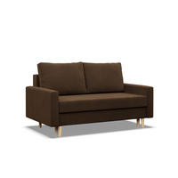 SOFA 2-SITZER MIT SCHLAFFUNKTION BLANK, Braun - Braun, Textil (152/88/92cm) - Mebligo