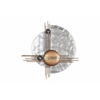 WANDDEKO Silber 60/60 cm - Silberfarben, Metall (1.8/60/6cm) - KUNSTLOFT
