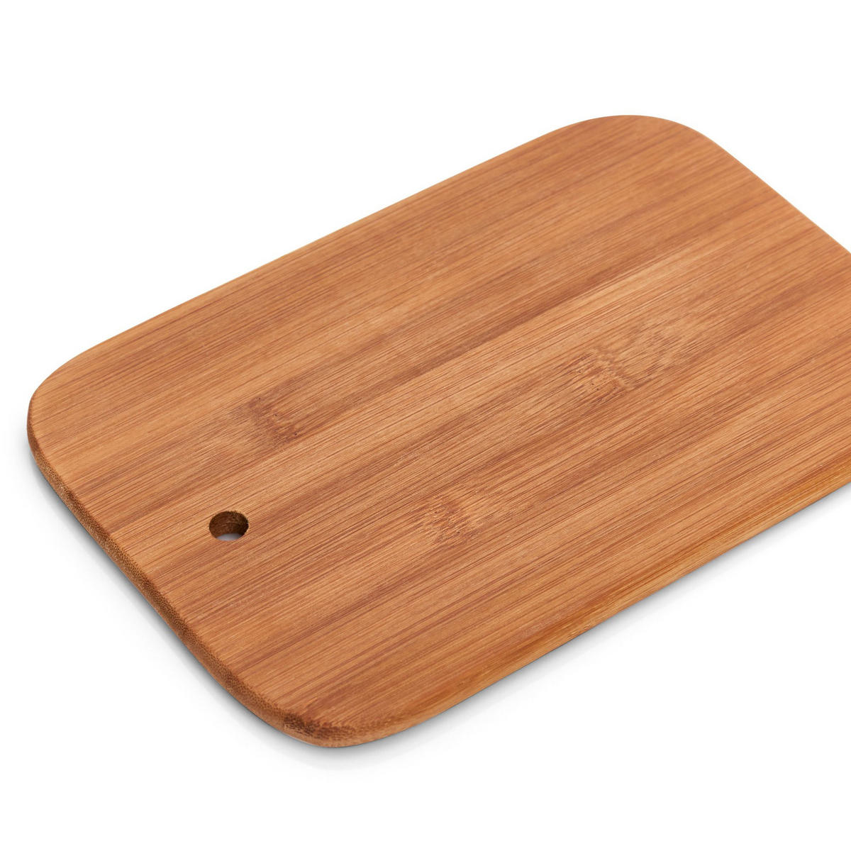 SCHNEIDEBRETT-SET mit Ständer Bambus - Braun, Naturmaterialien (7/15cm) - ZELLER
