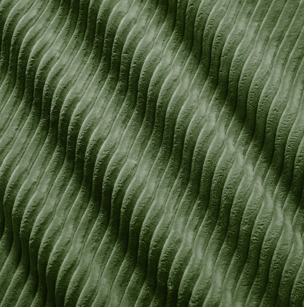 ECKSOFA in Grün mit Chaiselongue und Cordbezug - Grün, Textil (178/388cm) - Flora Grace