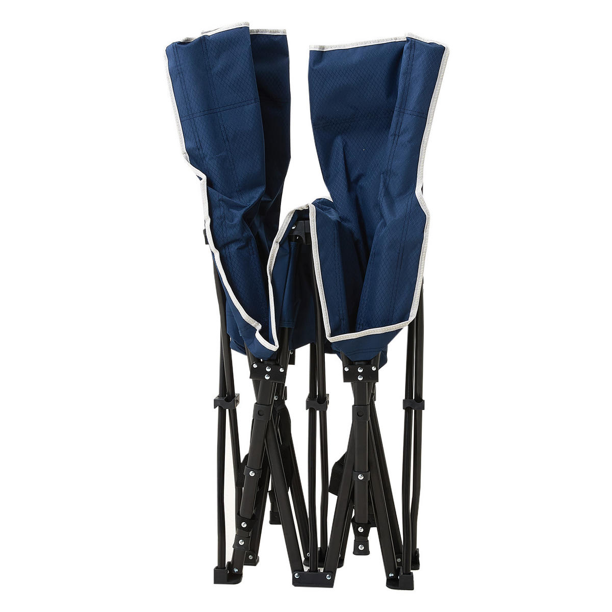CAMPINGBETT Feldbett für Camping und Mittagspause in Schwarz Klappbar Platzsparend Robust und Langlebig 190 x 71 x 37 cm 6,78 kg - Blau, Metall - Livingandhome