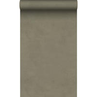 TAPETE Lehmputz 50 x 900 cm - Grün, Papier (50/900cm) - Origin Wallcoverings