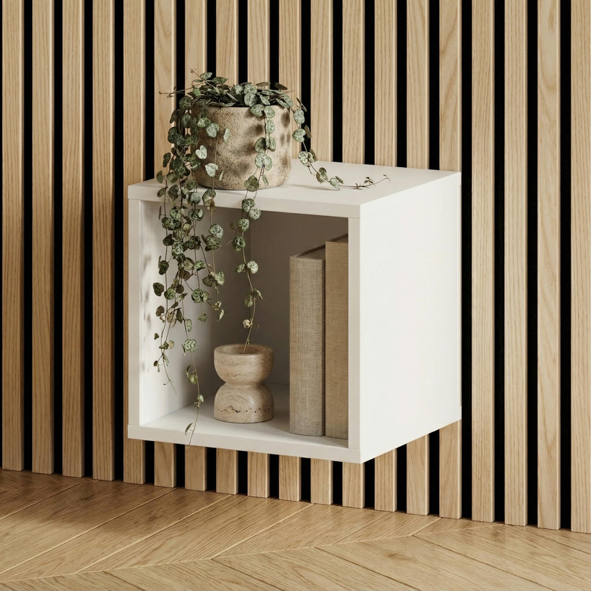 HÄNGEREGAL SOLA POL1 Weiß - Weiß, Holzwerkstoff/Kunststoff (30/30/29cm) - Komodee