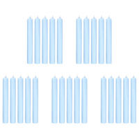 STABKERZE (25er Set) Rainbow - Hellblau, Paraffin (2.2/18/2.2cm) - Butlers