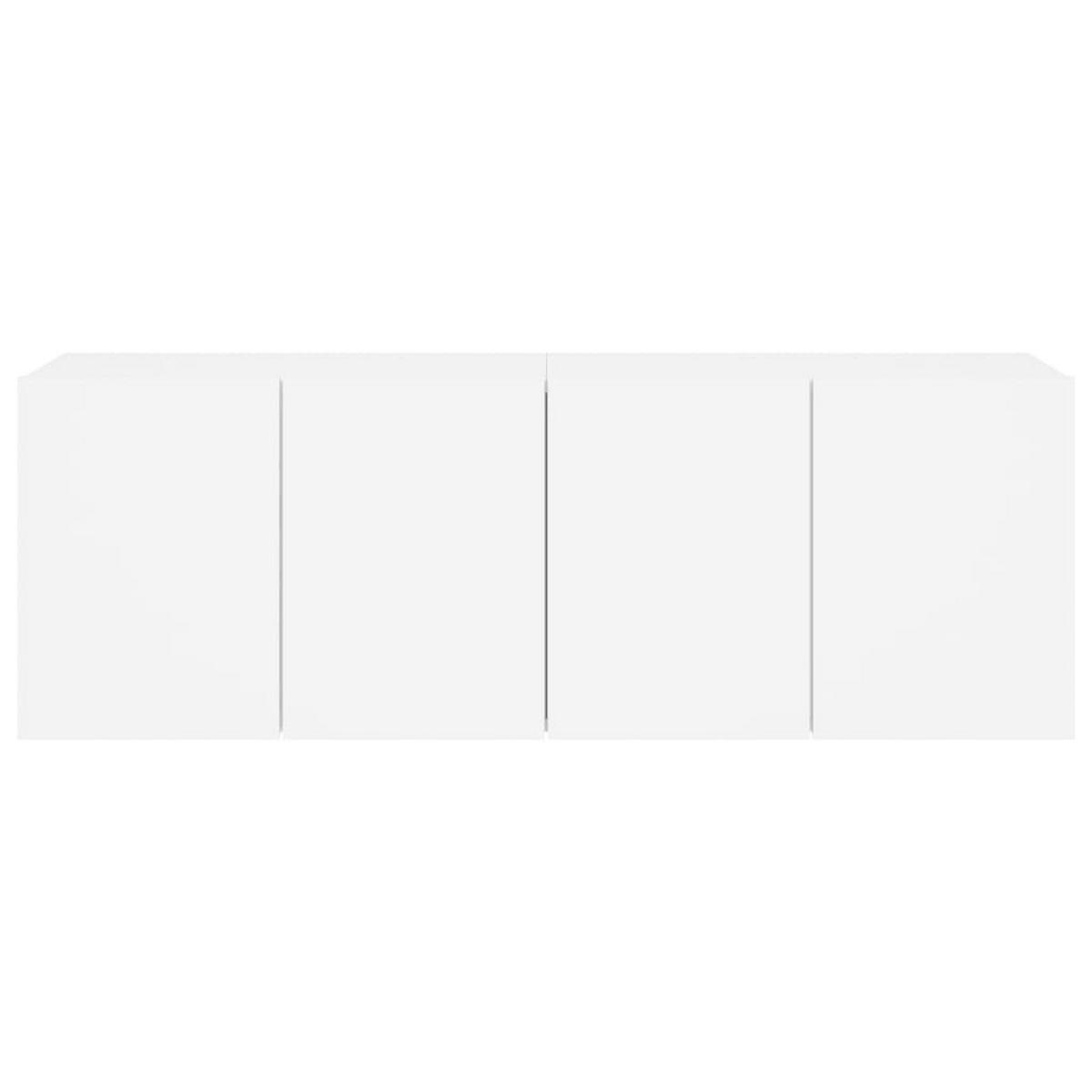 TV-WANDSCHRÄNKE 2er Set Weiss 60/30/41 Cm - Weiß, Holzwerkstoff (41/60/30cm) - vidaXL