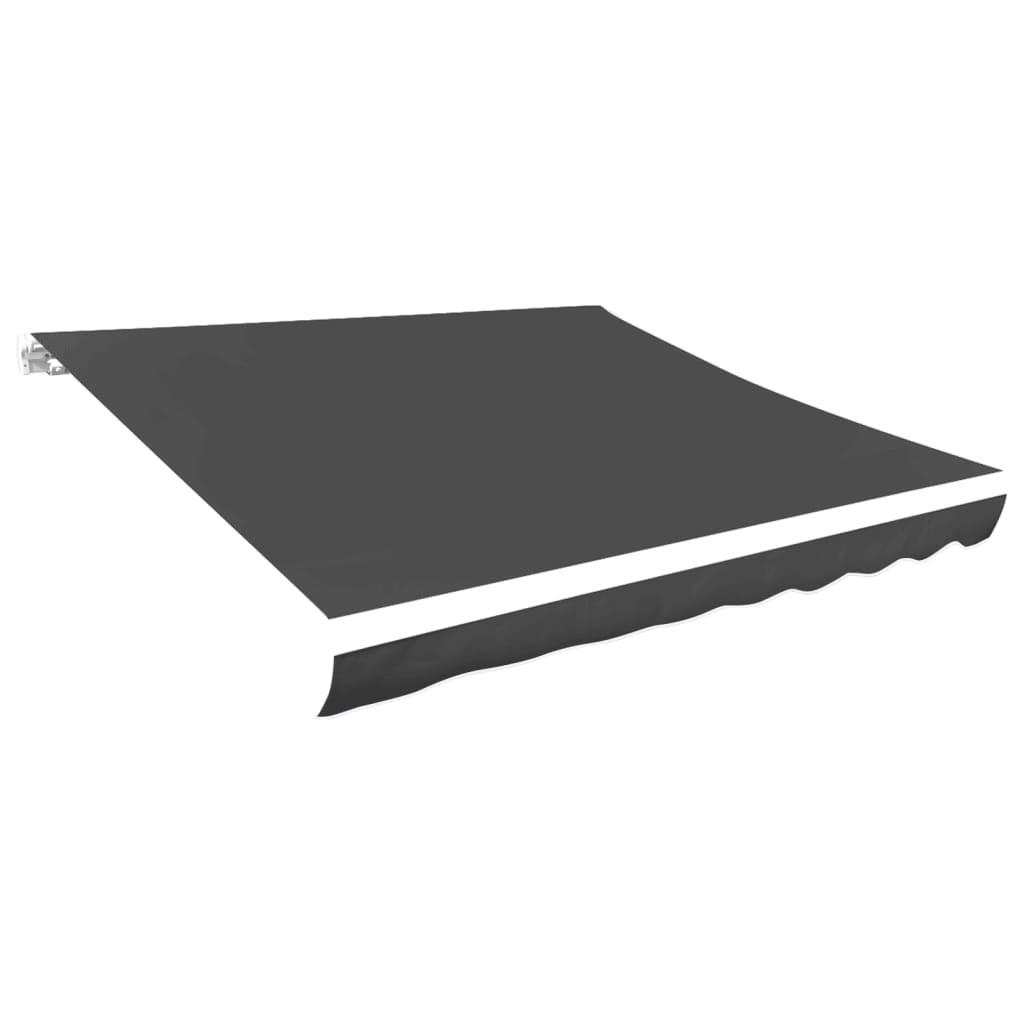 MARKISENBESPANNUNG Canvas Anthrazit 500/300 Cm - Anthrazit, Textil (480/295cm) - vidaXL