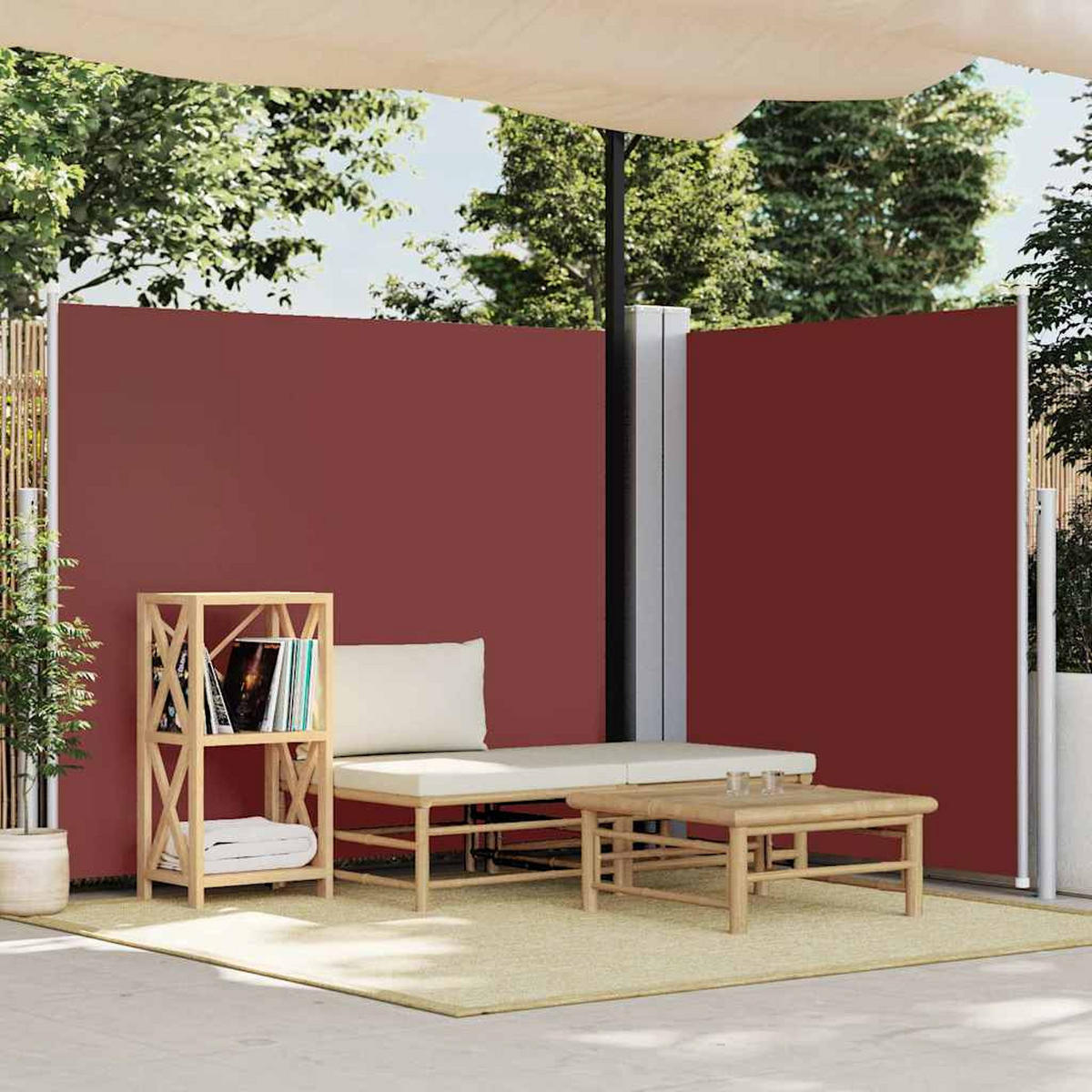 SEITENMARKISE Ausziehbar Braun 180x600 cm - Braun, Textil (600/180/600cm) - furnicato