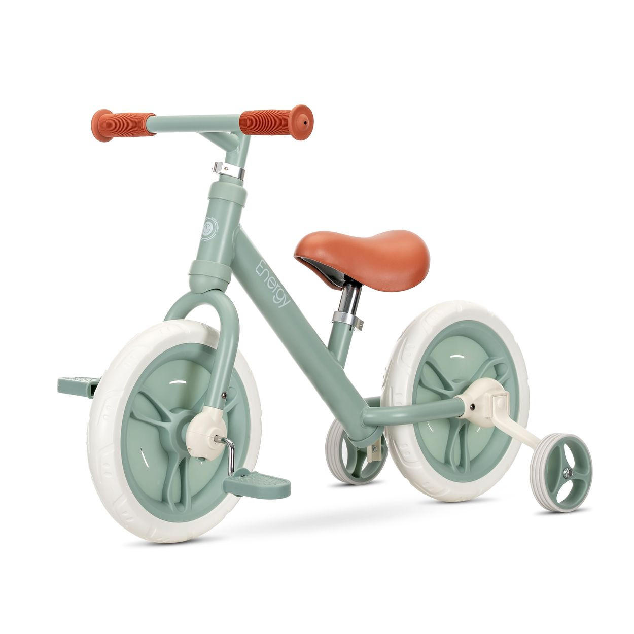 LAUFRAD Energy 2 in 1 grün Sitz höhenverstellbar 11 Zoll - Grün, Metall (81/39/53cm) - Lorelli