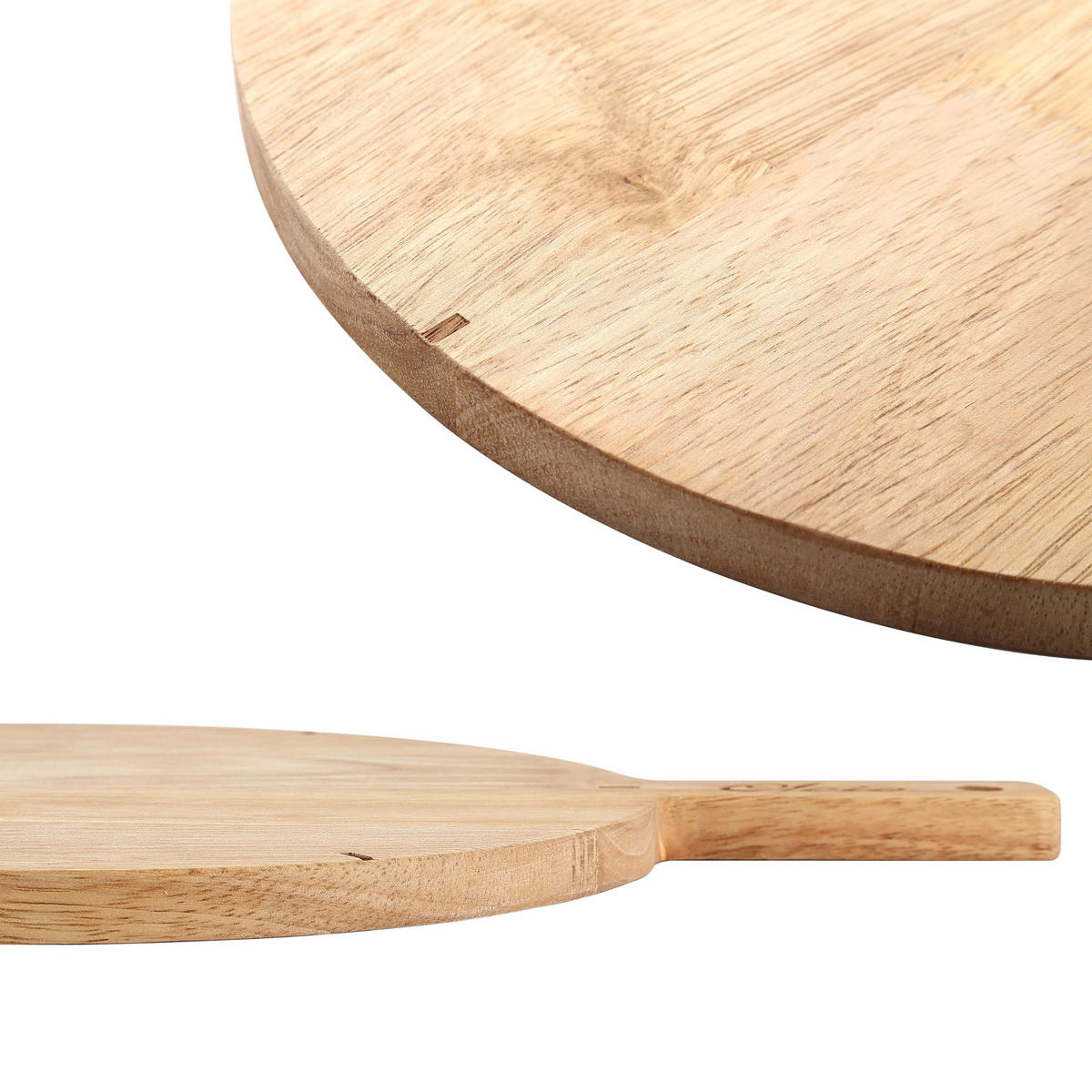 PIZZA-SET 2-TEILIG - Braun, Holz - Oleio