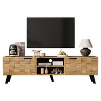 TV-LOWBOARD 160x35x45 cm 2 Türen - Naturfarben, Holzwerkstoff (160.5/45/35.5cm) - Fortuna Lai