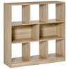 BÜCHERREGAL 3-stöckige Bücherregal Büroregal Home-Office Spanplatte Natur - Braun, Metall (30/100/97.5cm) - HOMCOM