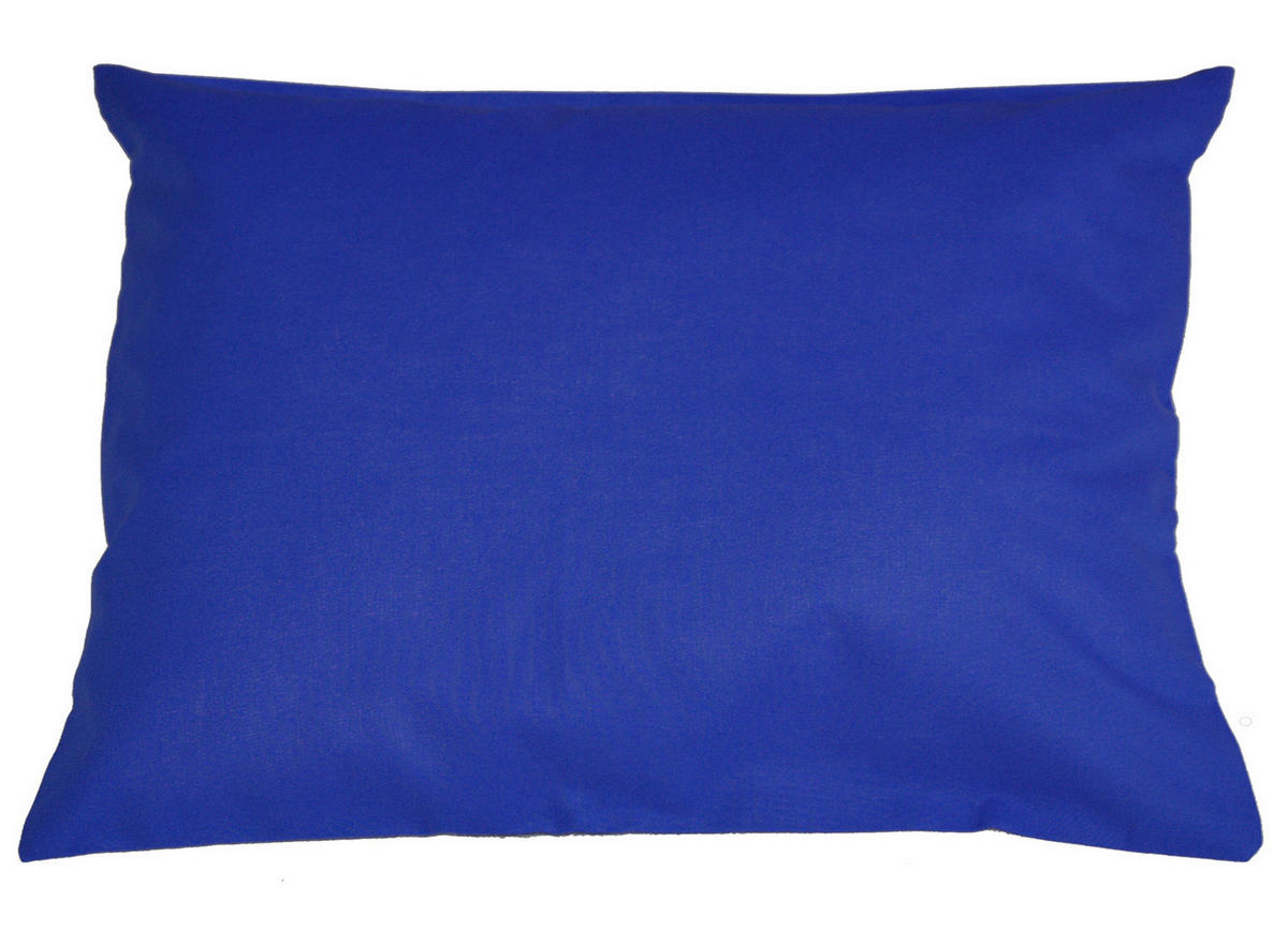 KISSENBEZUG Basic 100% Baumwolle royal 60/40 cm - Blau, Textil (40/60cm) - beties Heimtextil