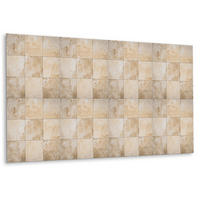 WANDPANEEL 100 x 50 cm Steinstruktur - Hellbraun/Goldfarben, Textil (100/1.6/50cm) - TULUP