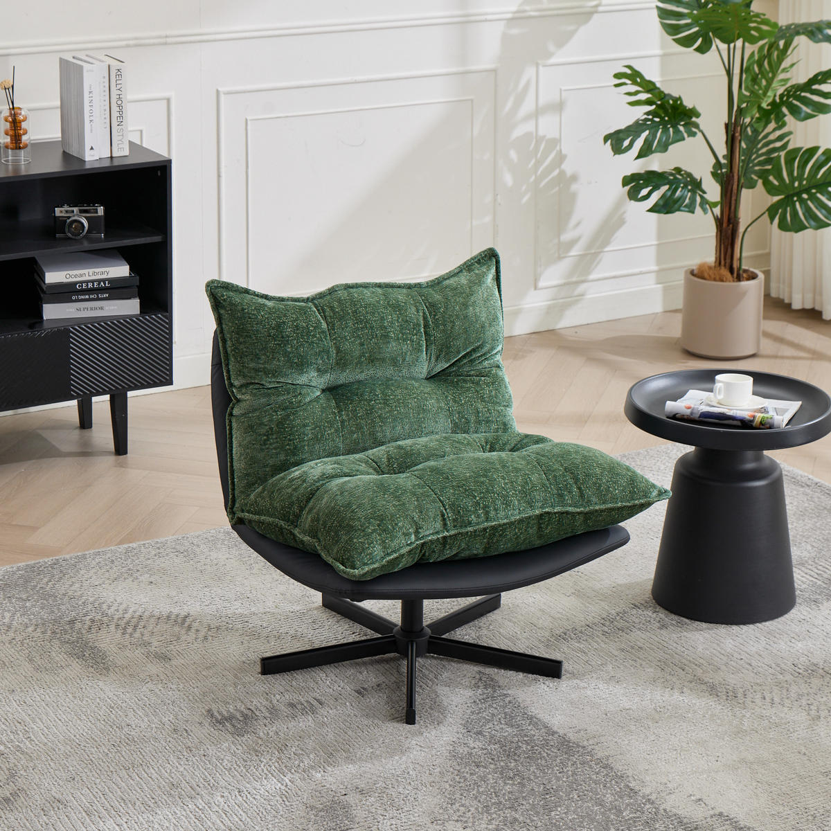 RELAXSESSEL 3-fach verstellbar, DE-42334, Grün - Dunkelgrün, Metall (81/79/71cm) - ComfortXL