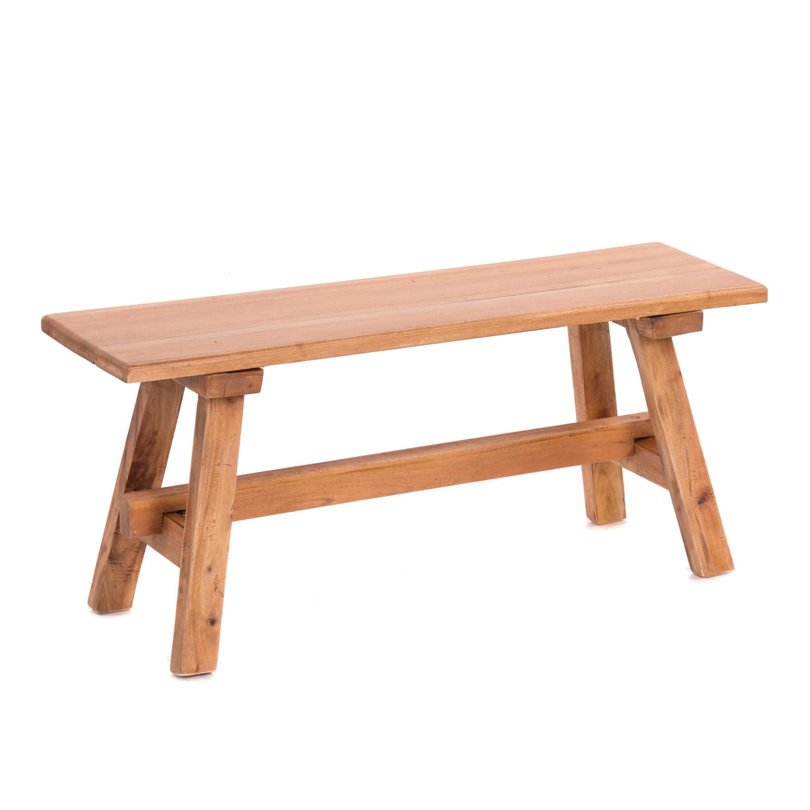 SITZBANK ANZIO 90 Mahagoni Massivholz, zusammenklappbar 08 honigfarben gewachst - Honig, Holz (90/39/26cm) - DESIGN DELIGHTS