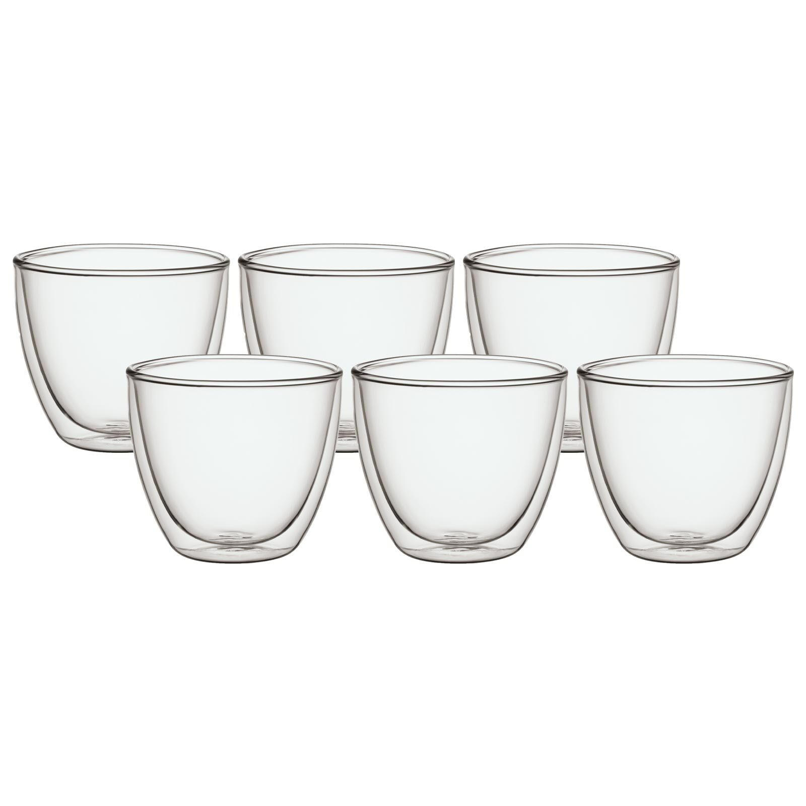 DOPPELWANDIGE BECHER Manufacture Rock transparent 250 ml 6er Set - Transparent, Glas (0.25L) - Villeroy & Boch