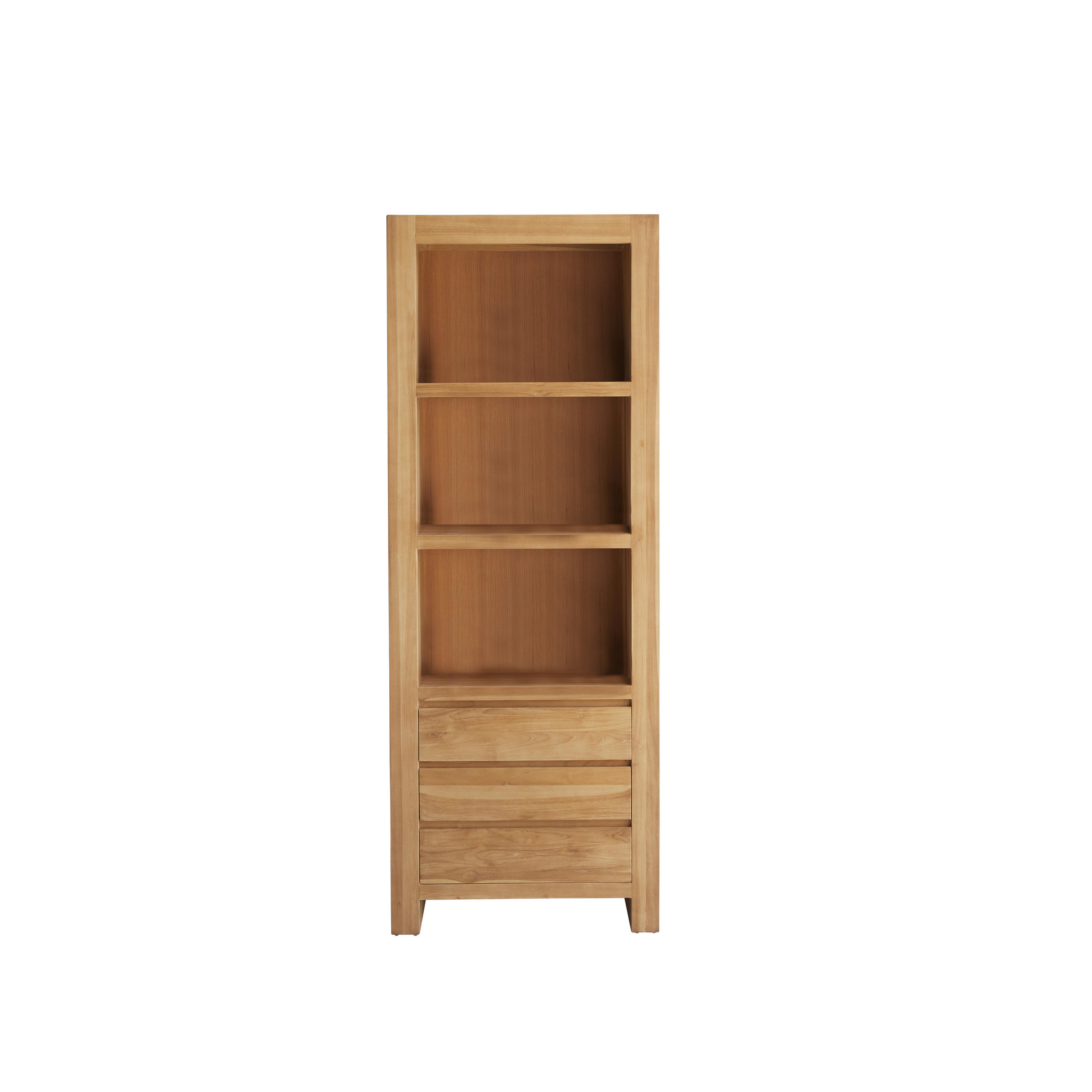BÜCHERREGAL Eden Natur aus Teak - Naturfarben, Holz (75/200/40cm) - Tikamoon