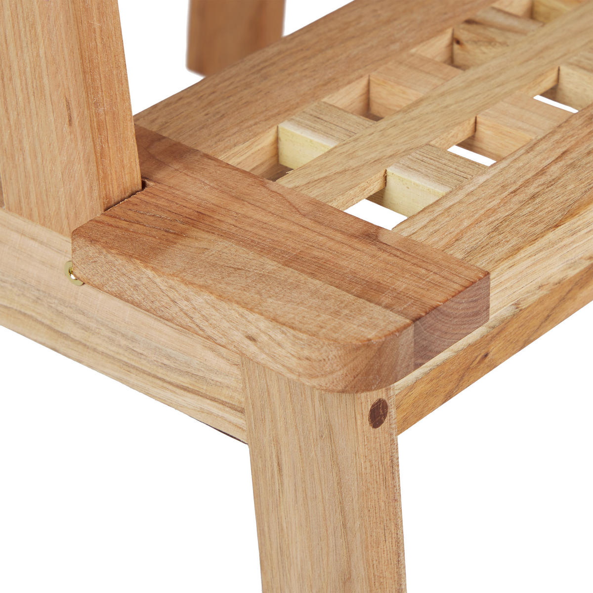 TRITTHOCKER - Hellbraun, Holz (38/47/38cm) - Relaxdays