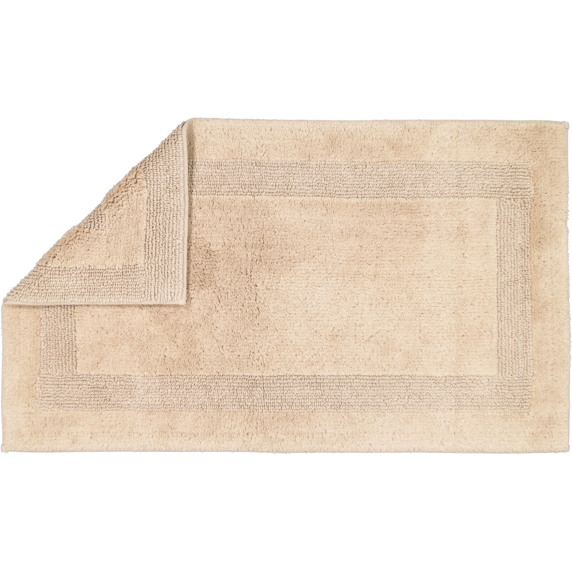BADTEPPICHE LUXUS BADTEPPICH 1000 SAND - 375 - Beige, Textil (60/100cm) - Cawö
