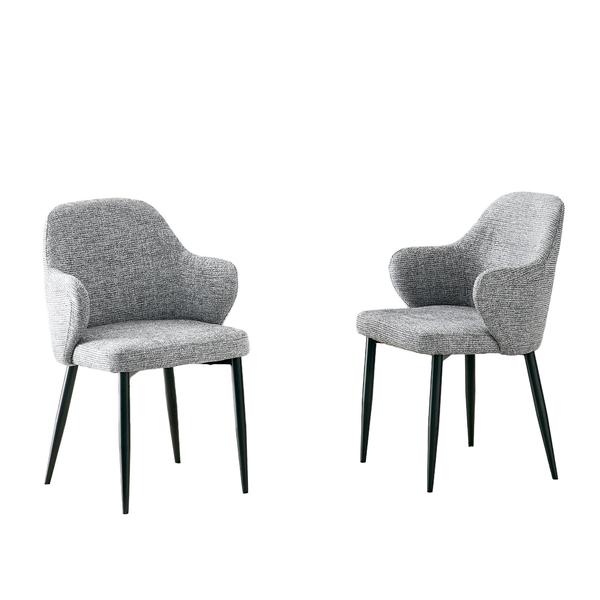 ComfortXL Armlehnstuhl-Set Grau 56.5x83x53 cm