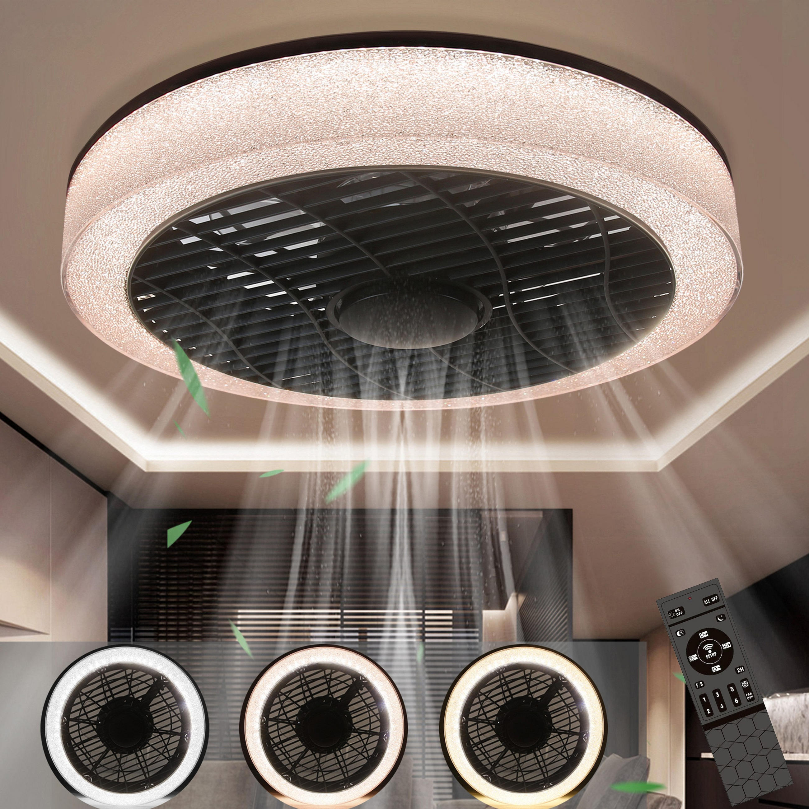 LED-DECKENLEUCHTE Hornhainbach 15.5/18/39.5 cm - Schwarz, Metall (39.5/15.5/18cm) - ZMH