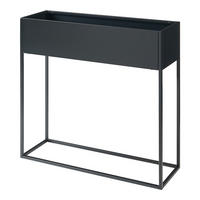 BLUMENSTÄNDER Joensuu - Schwarz, Metall (80/80/25cm) - [en.casa]