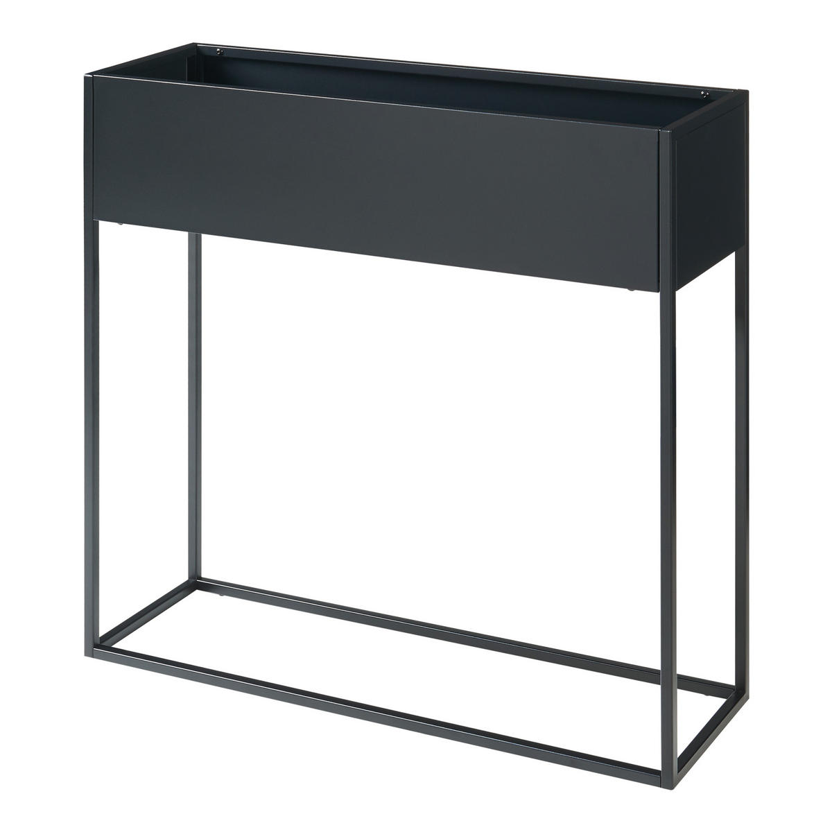 BLUMENSTÄNDER Joensuu - Schwarz, Metall (80/80/25cm) - [en.casa]