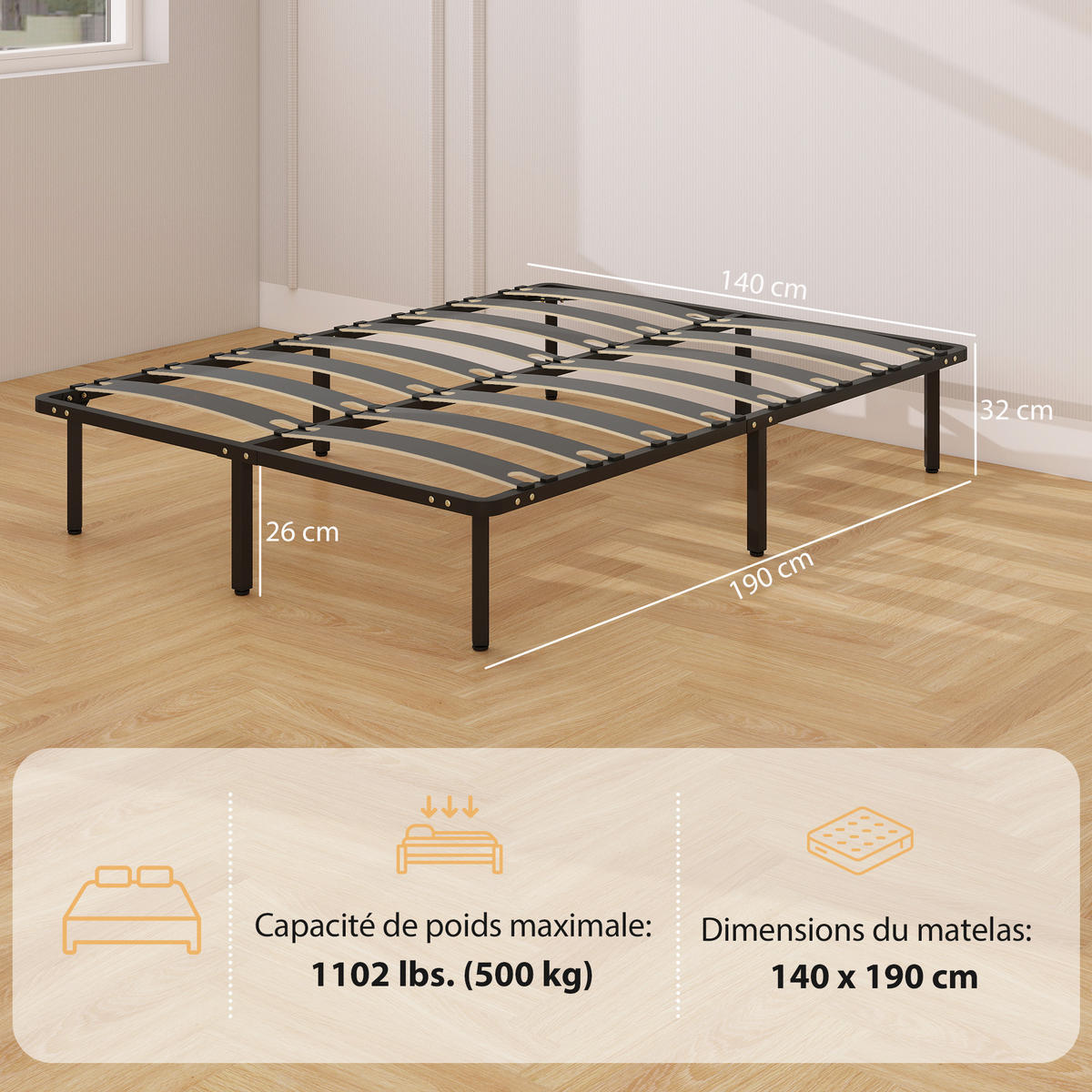 BETT 140x190 cm DE-14656mit Stauraum Schwarz - Schwarz, Holzwerkstoff (140/190cm) - ComfortXL