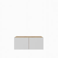 ZÁVĚSNÝ TV STOLEK CAVA, 100/41/40 cm, dub Artisan - bílá/dub artisan, kompozitní dřevo (100/41/40cm) - MASSENO