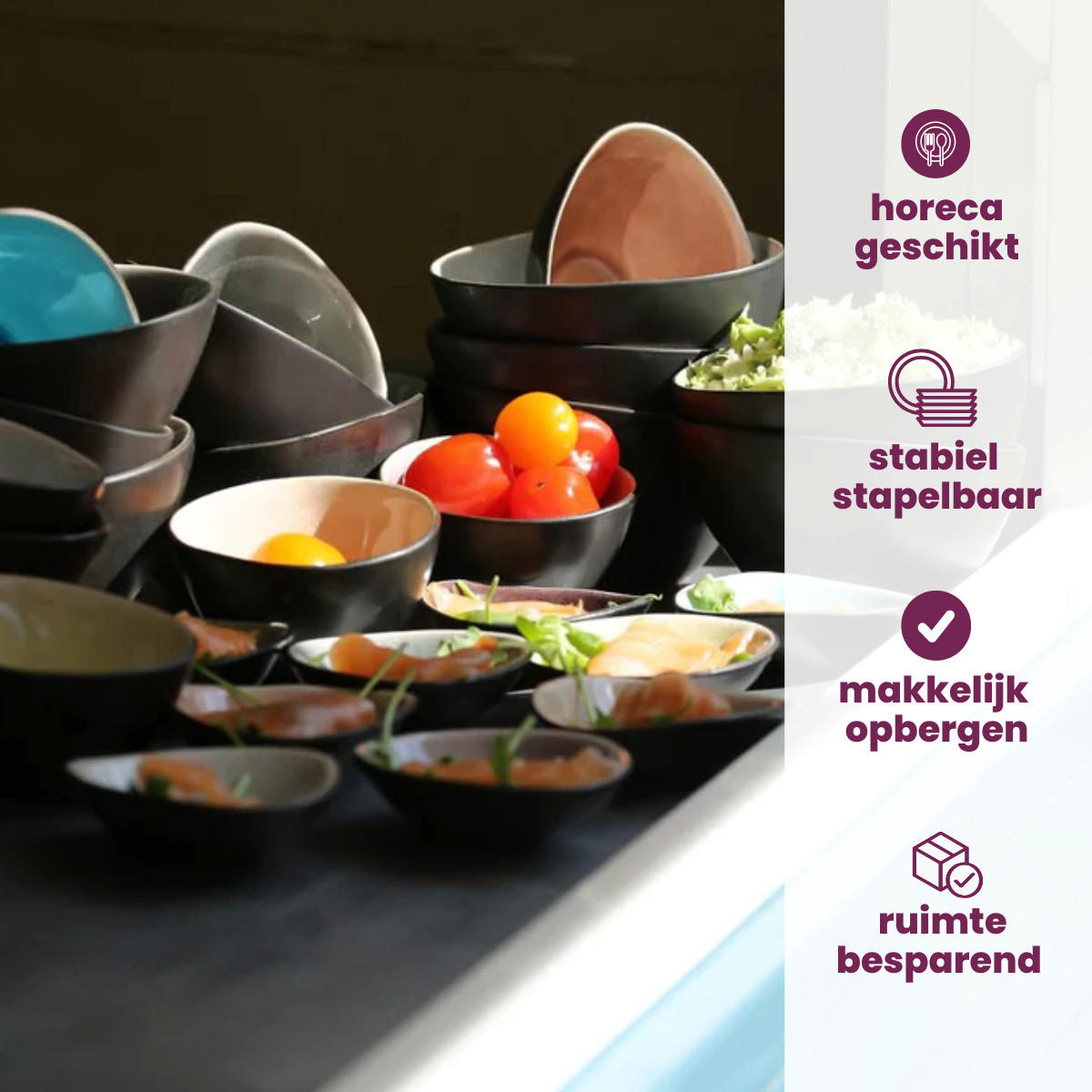 SCHÜSSEL Kleine n Streetfood ø 12 cm / 350 ml - 10 Stück - Multicolor, Keramik - Cosy & Trendy