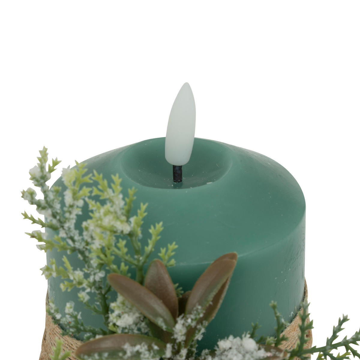 LED-PARAFFINKERZE Dekorativ 10 cm - Blau, Paraffin (7.5/12.5/7.5cm) - Atmosphera Createur d´interieur