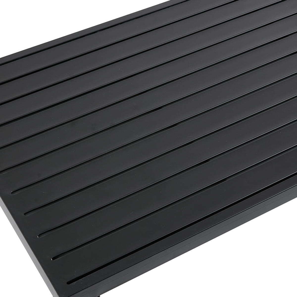 GARTENMÖBEL-SET 6 Sitzer Sofa Tisch Stahl Verstellbar Grau - Grau, Textil (194/84/260cm) - FLIEKS