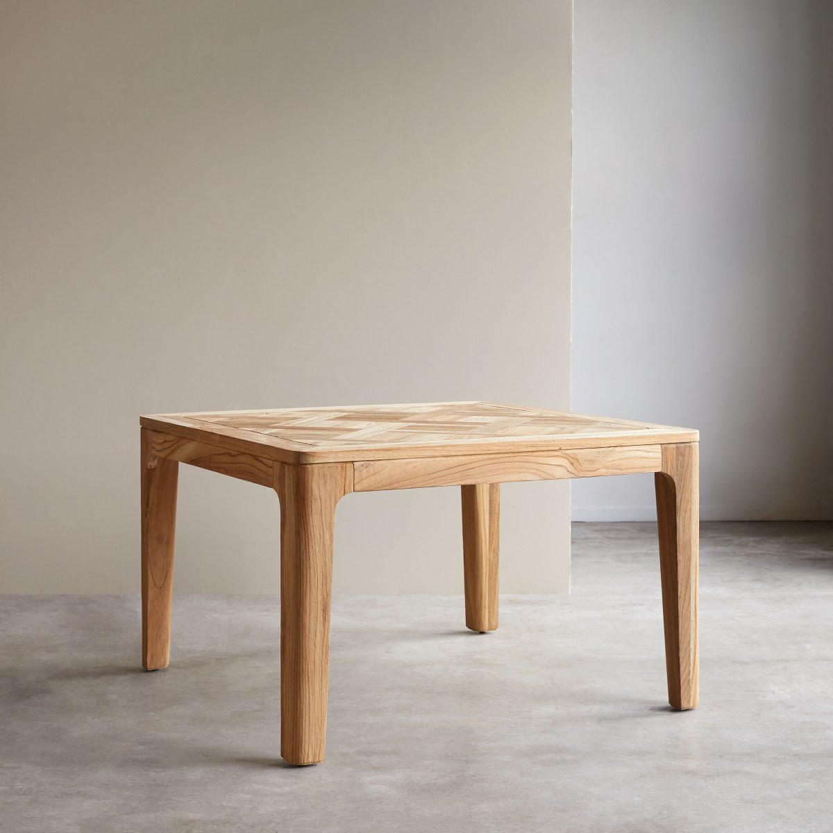 TISCH Ruth Natur aus Teak - Naturfarben, Holz (120/120/75cm) - Tikamoon