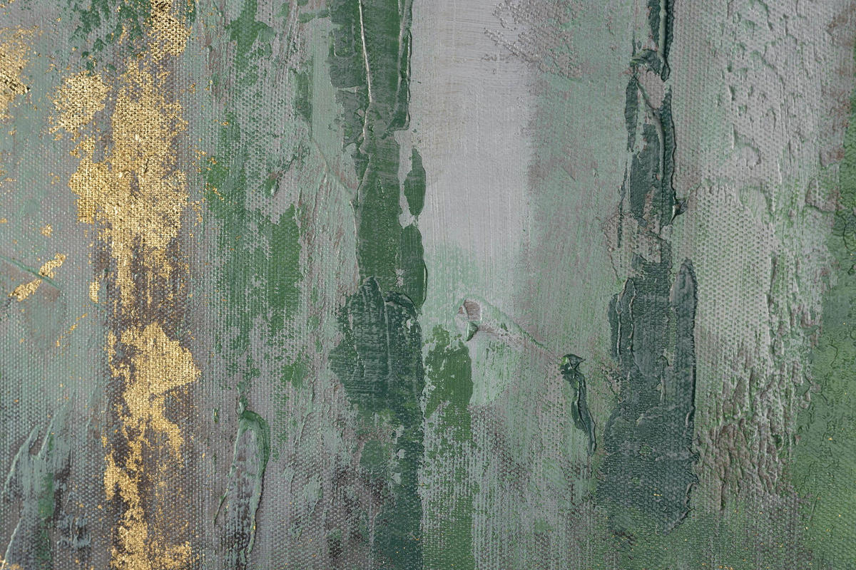 ÖLGEMÄLDE 120/80 cm - Grün, Holz/Textil (2.11/80cm) - KUNSTLOFT