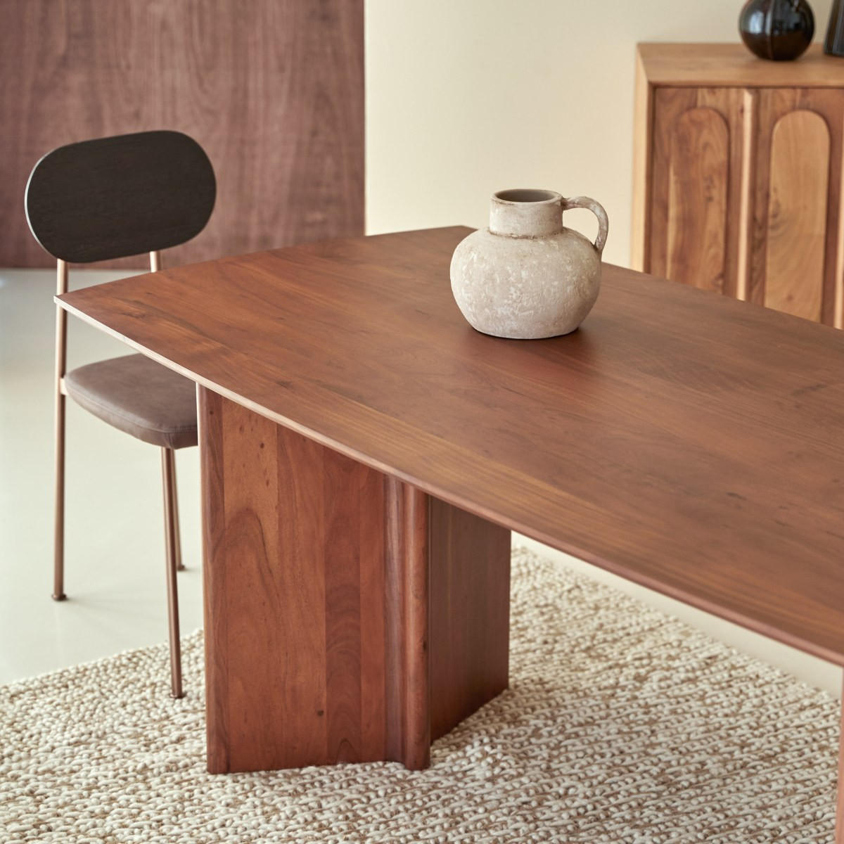 TISCH Suzanne Braun aus Akazie - Braun, Holz (90/200/75cm) - Tikamoon