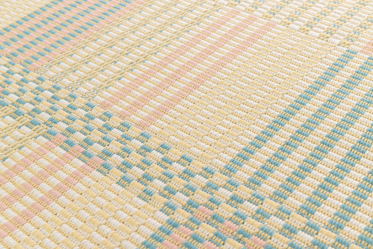 OUTDOORTEPPICH In Pastelltönen Manila 80/150 cm - Pastellblau/Pastellgrün, Kunststoff/Textil (80/150cm) - Atticgo