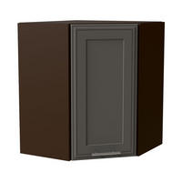 ECKHÄNGESCHRANK Salo W10/60 Dust Grey Matt / Lava 60 / 60 / 72cm - Dunkelgrau/Grau, Holz/Holzwerkstoff (60/72/60cm) - Feldmann-Wohnen